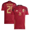 Levné Belgie Castagne 21 Domácí Fotbalové dresy ME 2024 Krátký Rukáv